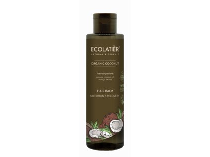 ECOLATIER - Balzám na vlasy, výživa a oživení, KOKOS, 250 ml