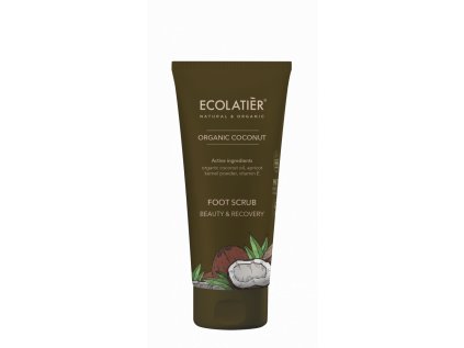 ECOLATIER - Peeling na nohy, krása a oživení, KOKOS, 100 ml