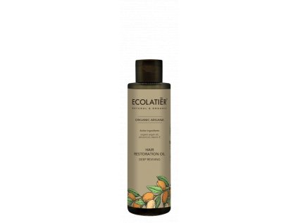 ECOLATIER - Regenerační olej na vlasy - ARGAN, 200 ml