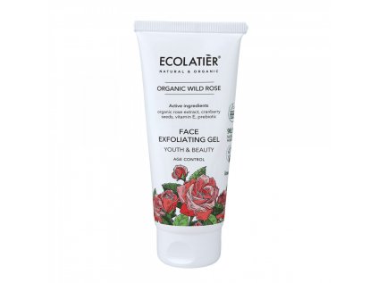 ecolatier organic wild rose zel peeling do twarzy 100ml