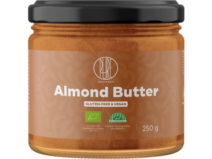 BrainMax Pure Almond Butter, 100% Mandlový krém, BIO, 250 g