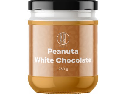 BrainMax Pure® Peanuta - White Chocolate, Arašídový krém s bílou čokoládou, BIO, 250 g