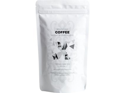 BrainMax Coffee Reishi & Cordyceps, káva s vitálními houbami, BIO, 200g