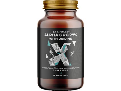 BrainMax Alpha GPC 99% & Uridine, 90 rostlinných kapslí