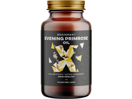 BrainMax Primrose oil, pupálkový olej, 90 rostlinných softgelových kapslí