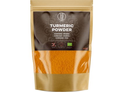 BrainMax Pure Turmeric Powder, Kurkuma BIO prášek, 500 g