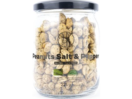BrainMax Pure Peanuts Salt & Pepper, Arašídy, Sůl & Pepř, BIO, 225 g