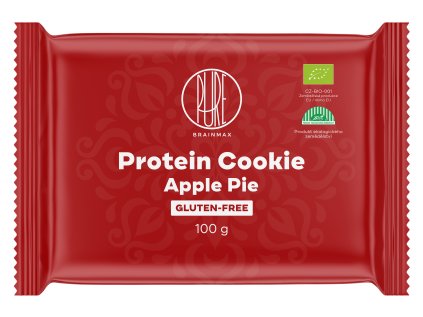 BrainMax Pure Protein Cookie, Apple Pie, Jablečný koláč, BIO, 100 g