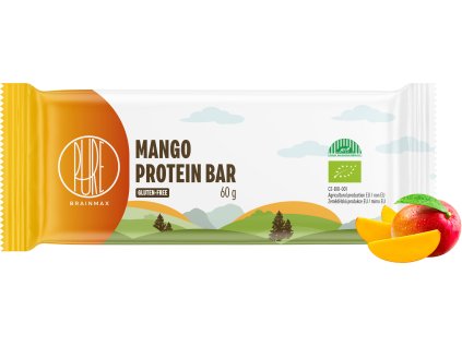 BrainMax Pure Protein Bar, Proteinová tyčinka, Mango, BIO, 60 g