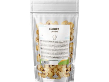 BrainMax Pure Lyophilized Lychee, Lyofilizované liči, 45 g