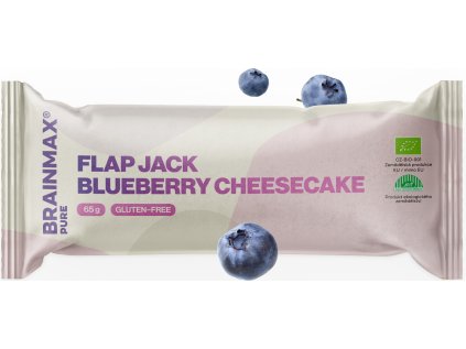 BrainMax Pure Flapjack, Blueberry Cheesecake, BIO, 65 g