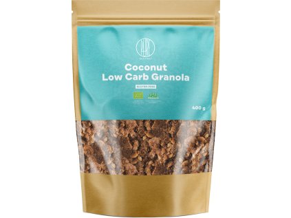 BrainMax Pure Granola Low Carb, Kokosová, BIO, 400 g