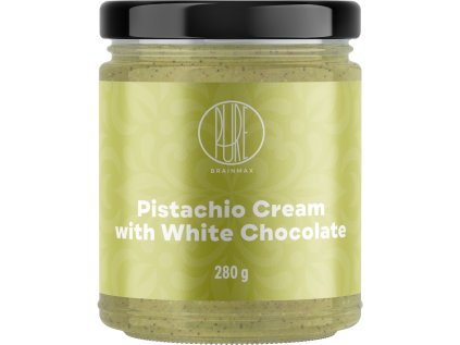BrainMax Pure Pistachio cream with white chocolate, Pistáciový krém s bílou čokoládou, BIO, 280 g