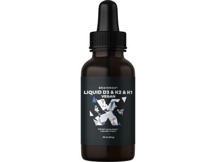 BrainMax Vegan Liquid D3 & K2 & K1, 30 ml