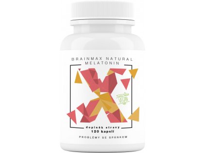 BrainMax Natural Melatonin, 120 rostlinných kapslí