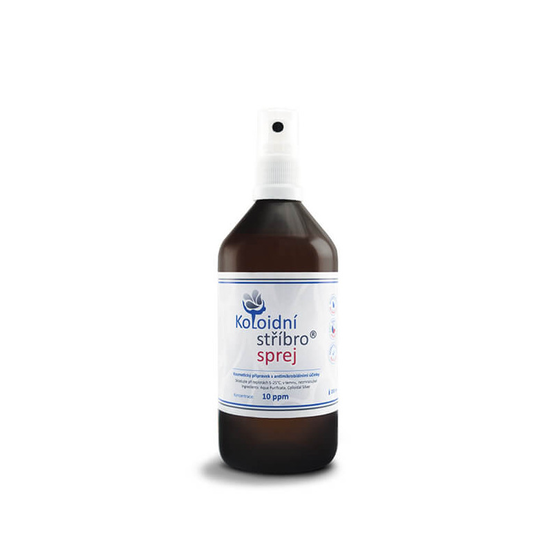 Koloidní stříbro - sprej 200 ml, Koncentrace 10 ppm