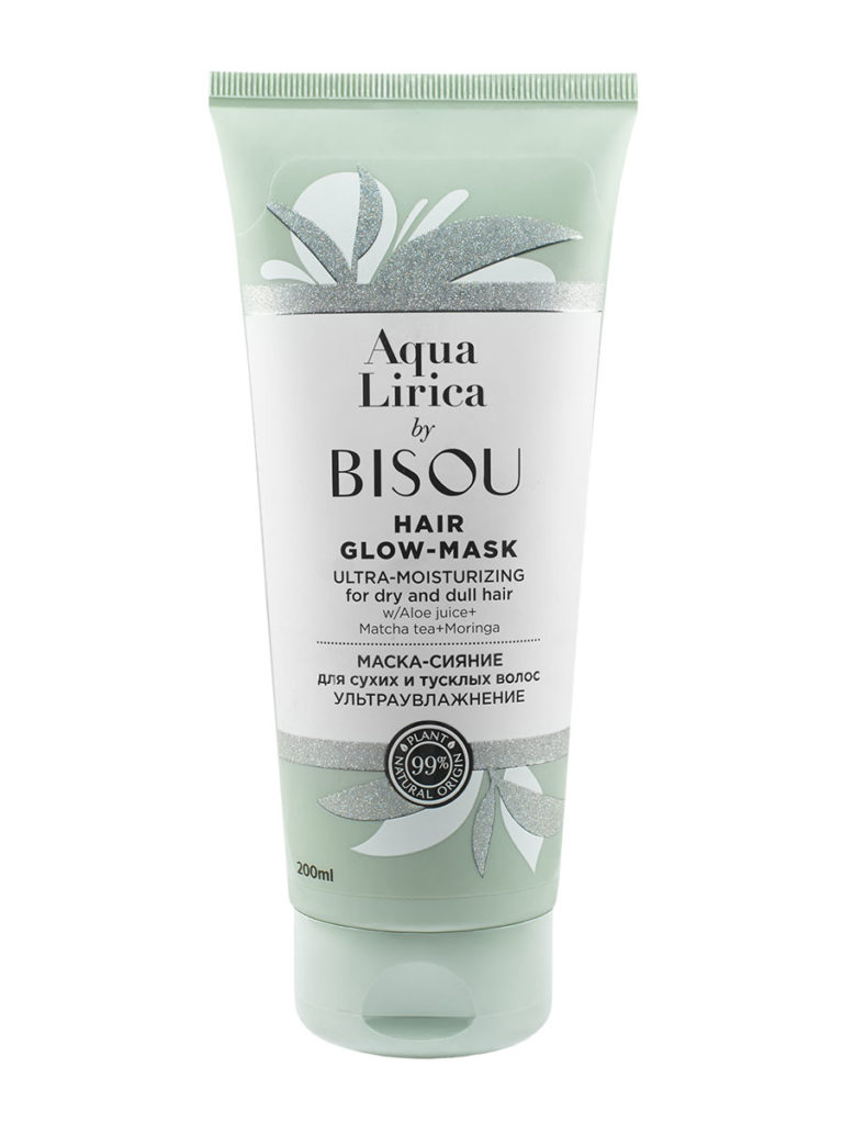 BISOU - Hydratační zářivá maska - Aqua Lirica -  ​​pro suché a unavené vlasy, 200 ml