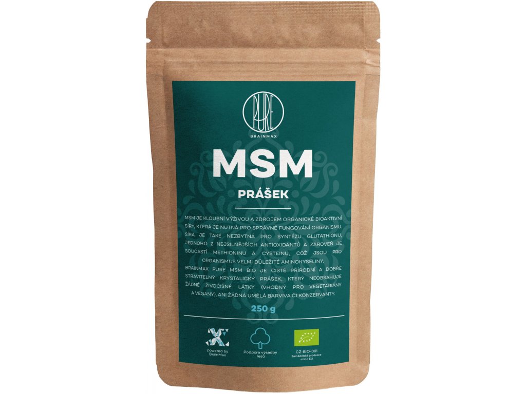 BrainMax Pure MSM BIO prášek, 500 g