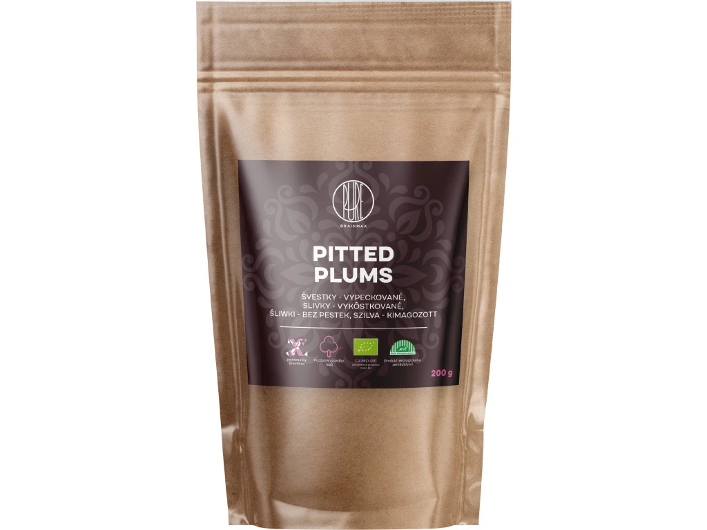 BrainMax Pure® - Švestky sušené vypeckované BIO, 200 g