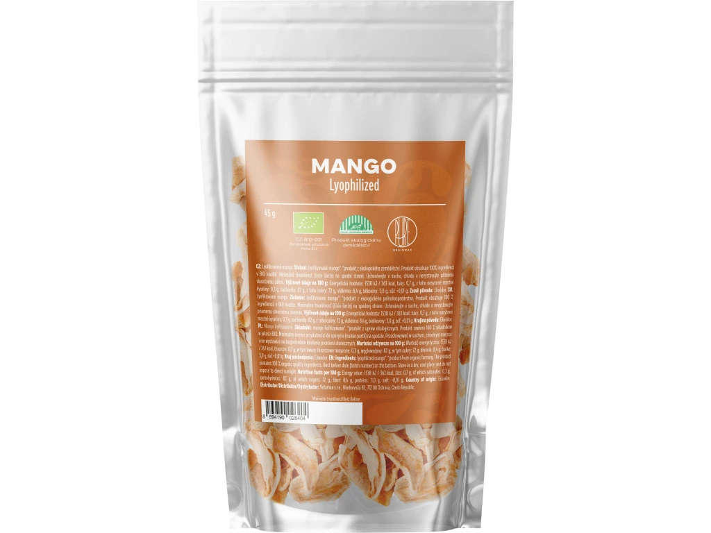 BrainMax Pure® - Lyophilized Mango, Lyofilizované mango, BIO, 45 g