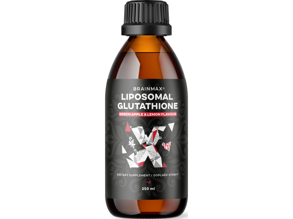 BrainMax - Liquid Liposomal Glutathione, Lipozomální Glutathion, 400 mg, 250 ml