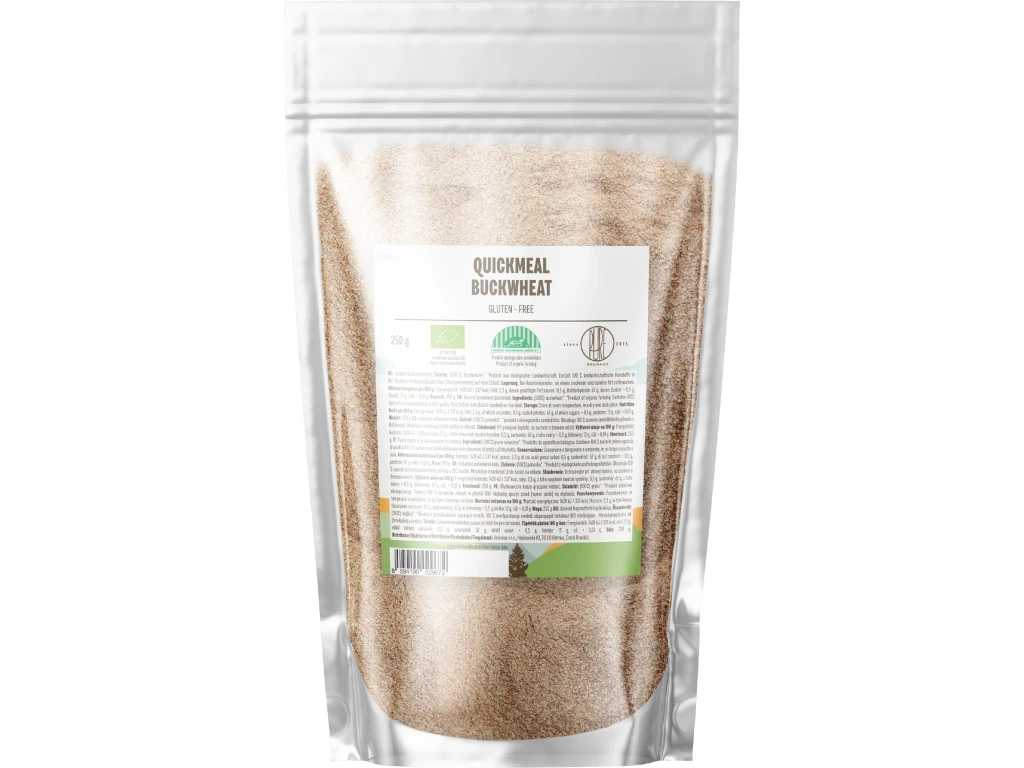 BrainMax Pure QuickMeal, Pohanková kaše, BIO, 250 g *CZ-BIO-001 certifikát