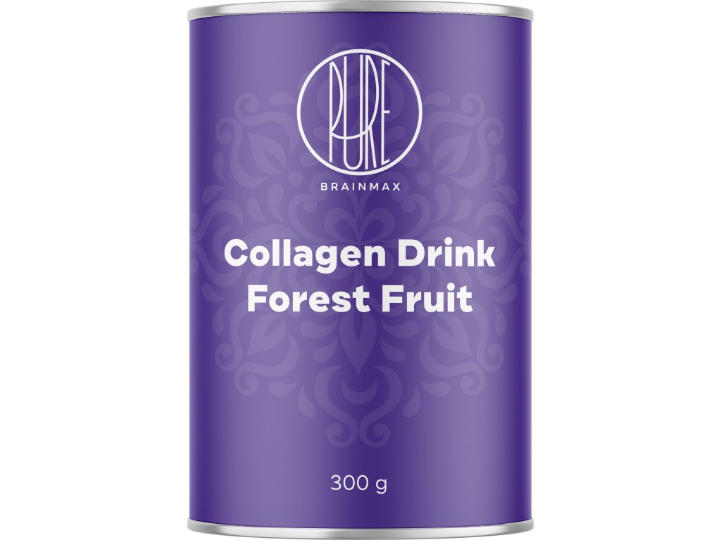 BrainMax Collagen Drink, kolagen nápoj, lesní ovoce 300 g