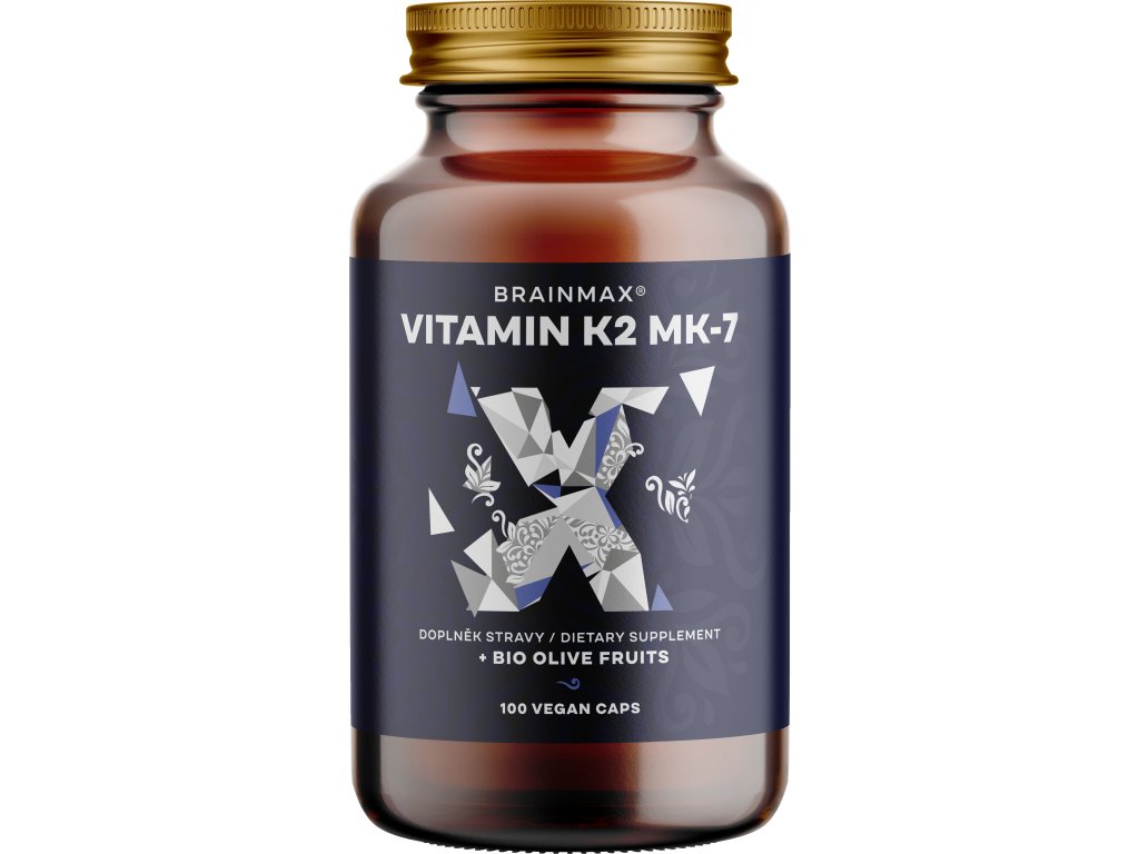 BrainMax - Vitamin K2 jako MK7 all-trans K2VITAL®DELTA 150 mcg, 100 rostlinných kapslí