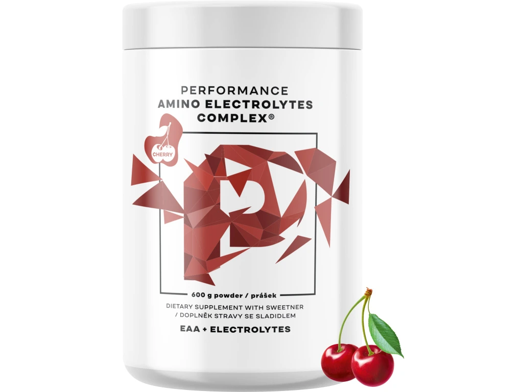 BrainMax Performance Amino Electrolytes Complex, EAA + Elektrolyty, 600g, 4 příchutě Příchuť: Cherry