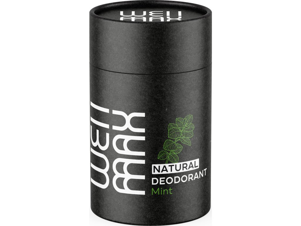 WellMax Natural deodorant, přírodní deodorant, 50 ml, 4 druhy Příchuť: Mint