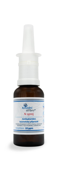 Koloidní stříbro - 30 ml, do nosu, N aplikátor zdarma, 10 ppm