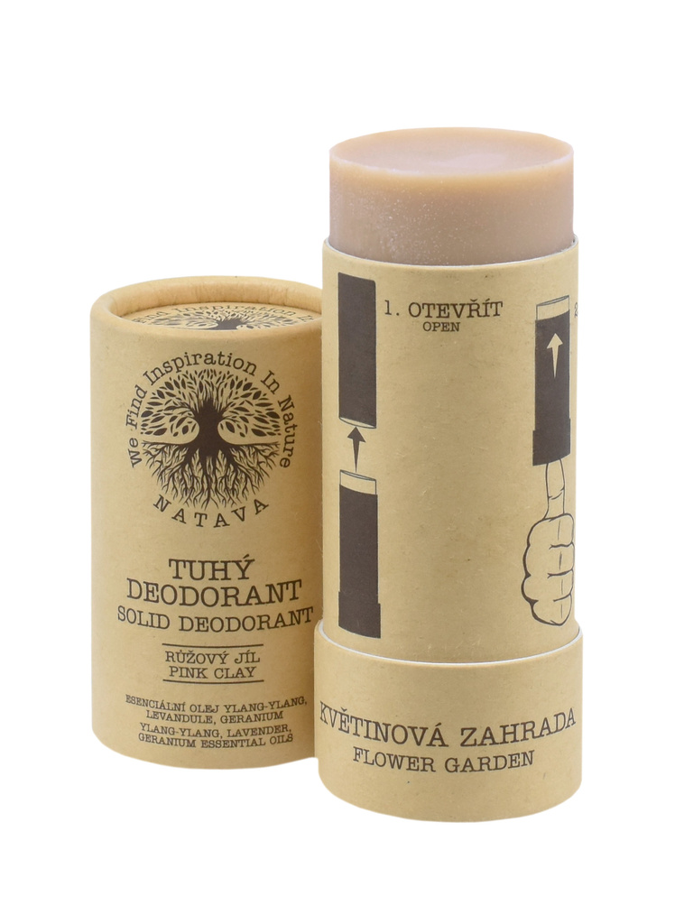 NATAVA - Tuhý deodorant Květinová zahrada, 60 g
