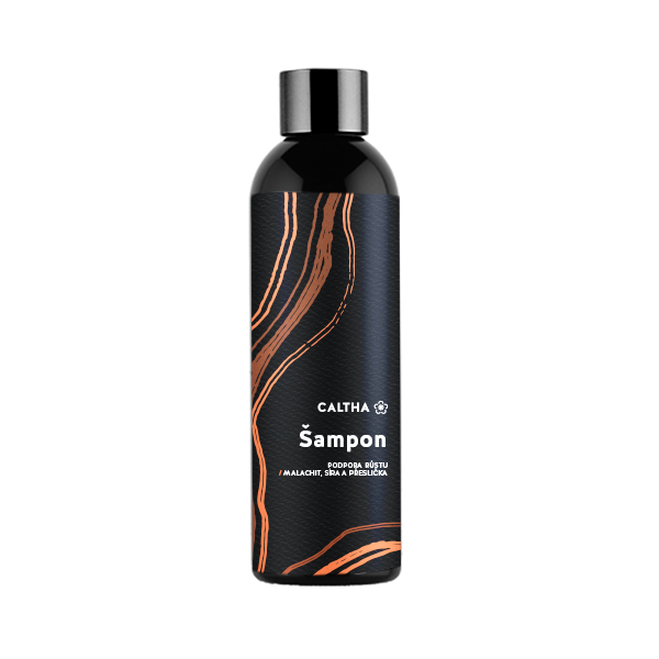 CALTHA - Šampon pro muže -  podpora růstu vlasů - Malachit, síra a přeslička, 250 ml