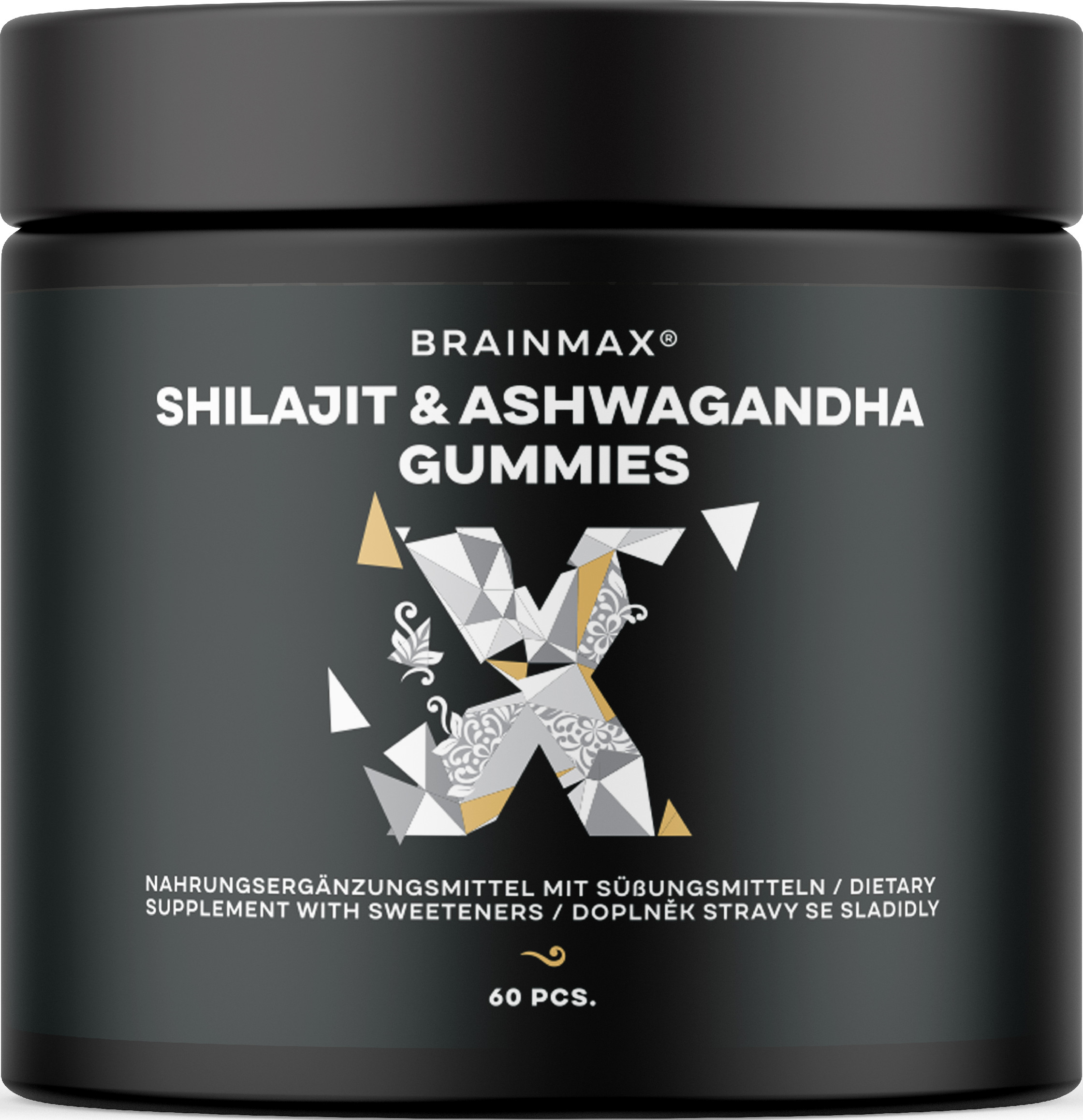 BrainMax Shilajit & Ashwagandha Gummies, 60 bonbónů