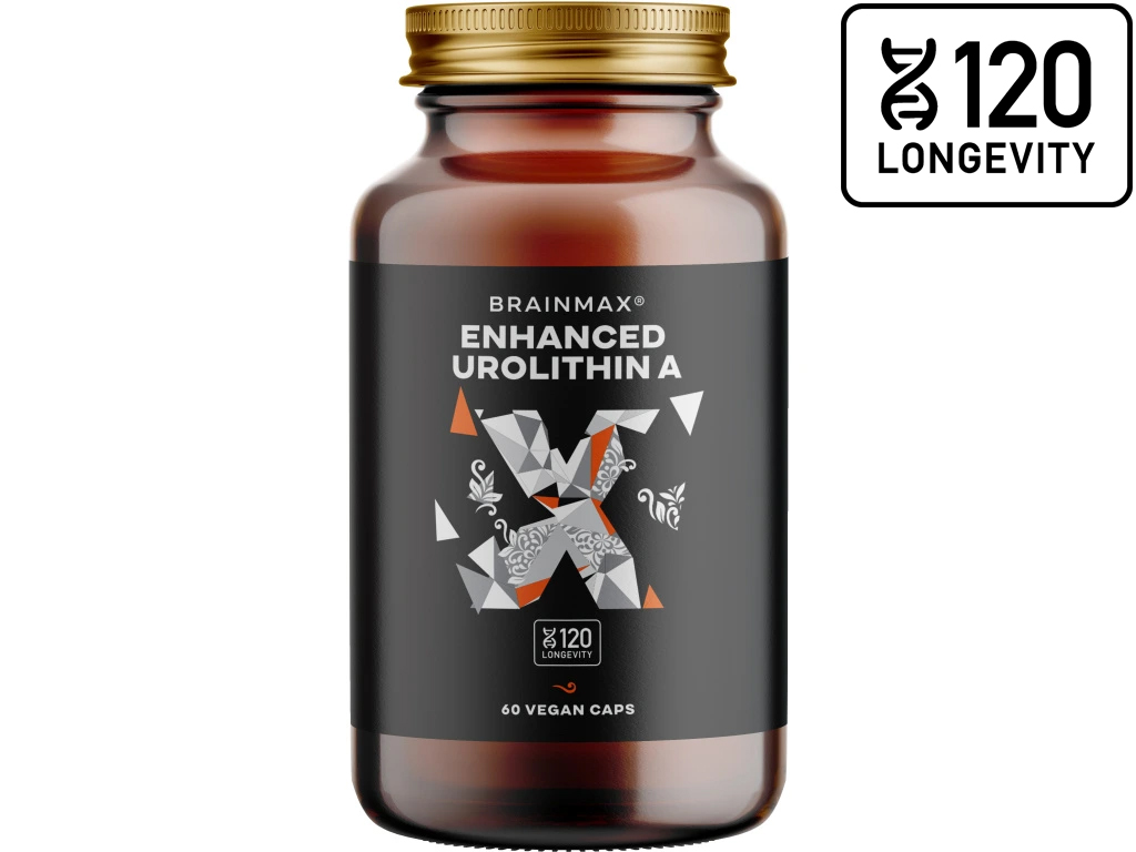 BrainMax Enhanced Urolithin A, 60 rostlinných kapslí