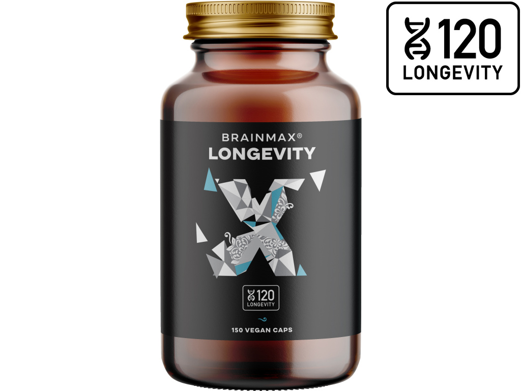 BrainMax Longevity, 150 rostlinných kapslí