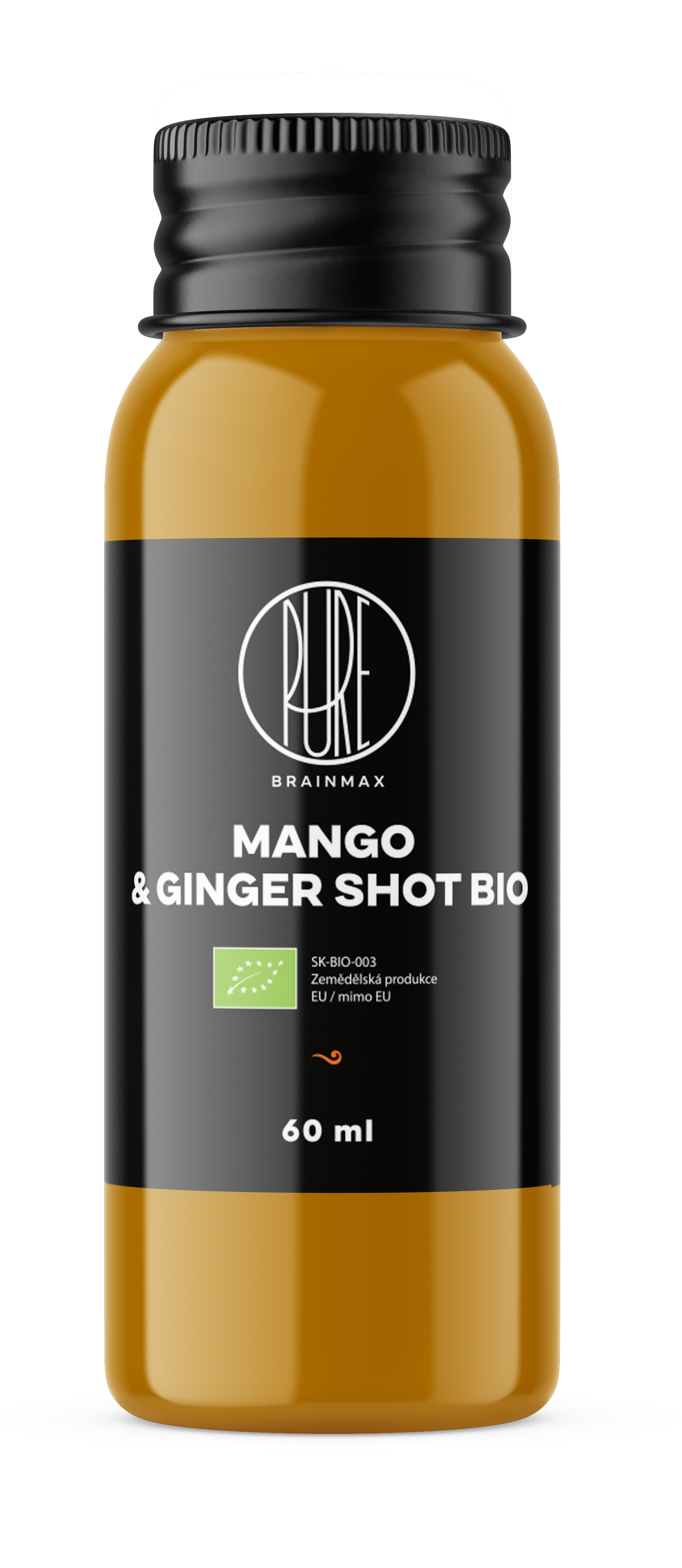 BrainMax Pure BrainMax Pure® Mango & Ginger Shot, BIO Objem: 60 ml