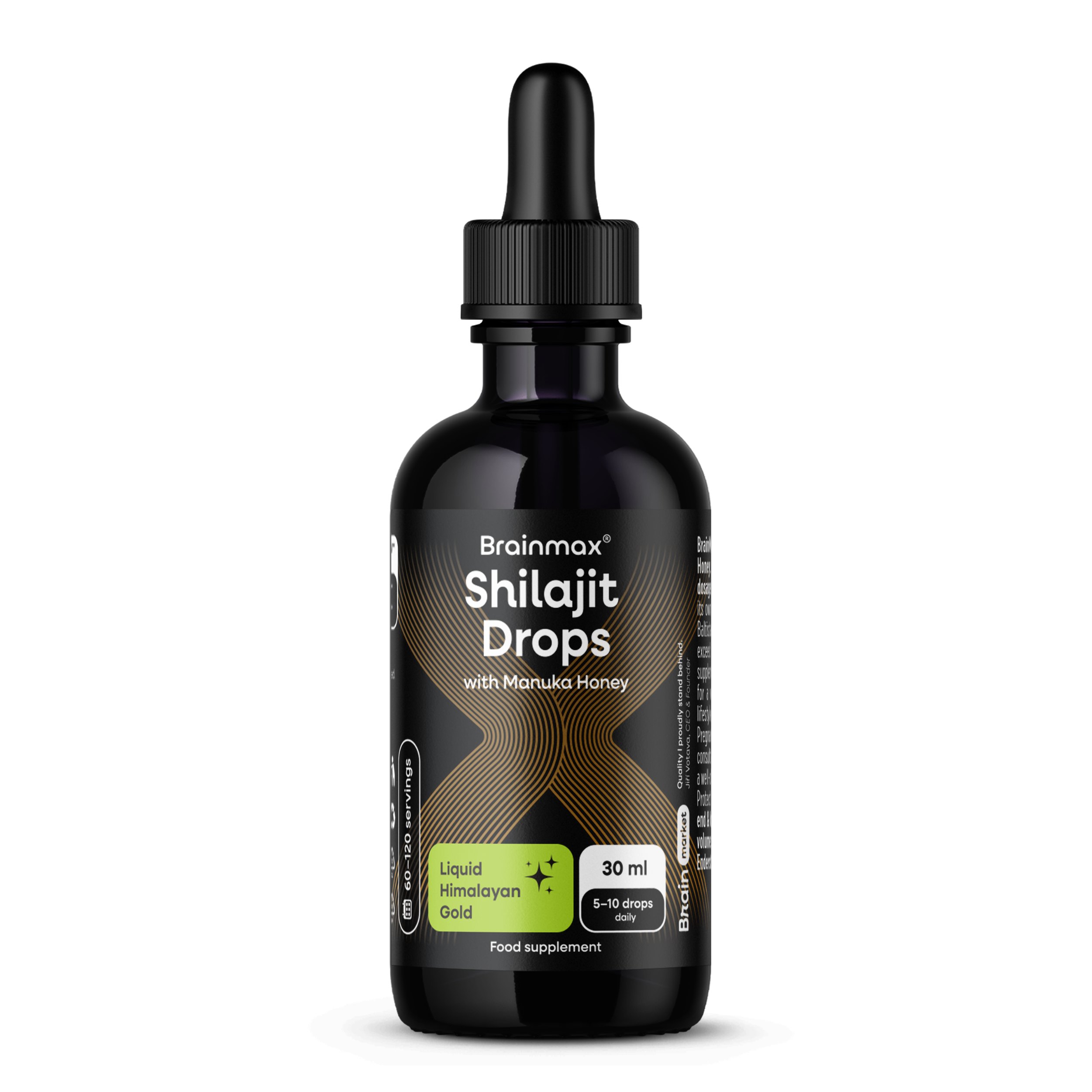 BrainMax Shilajit Drops with Manuka Honey, 30 ml