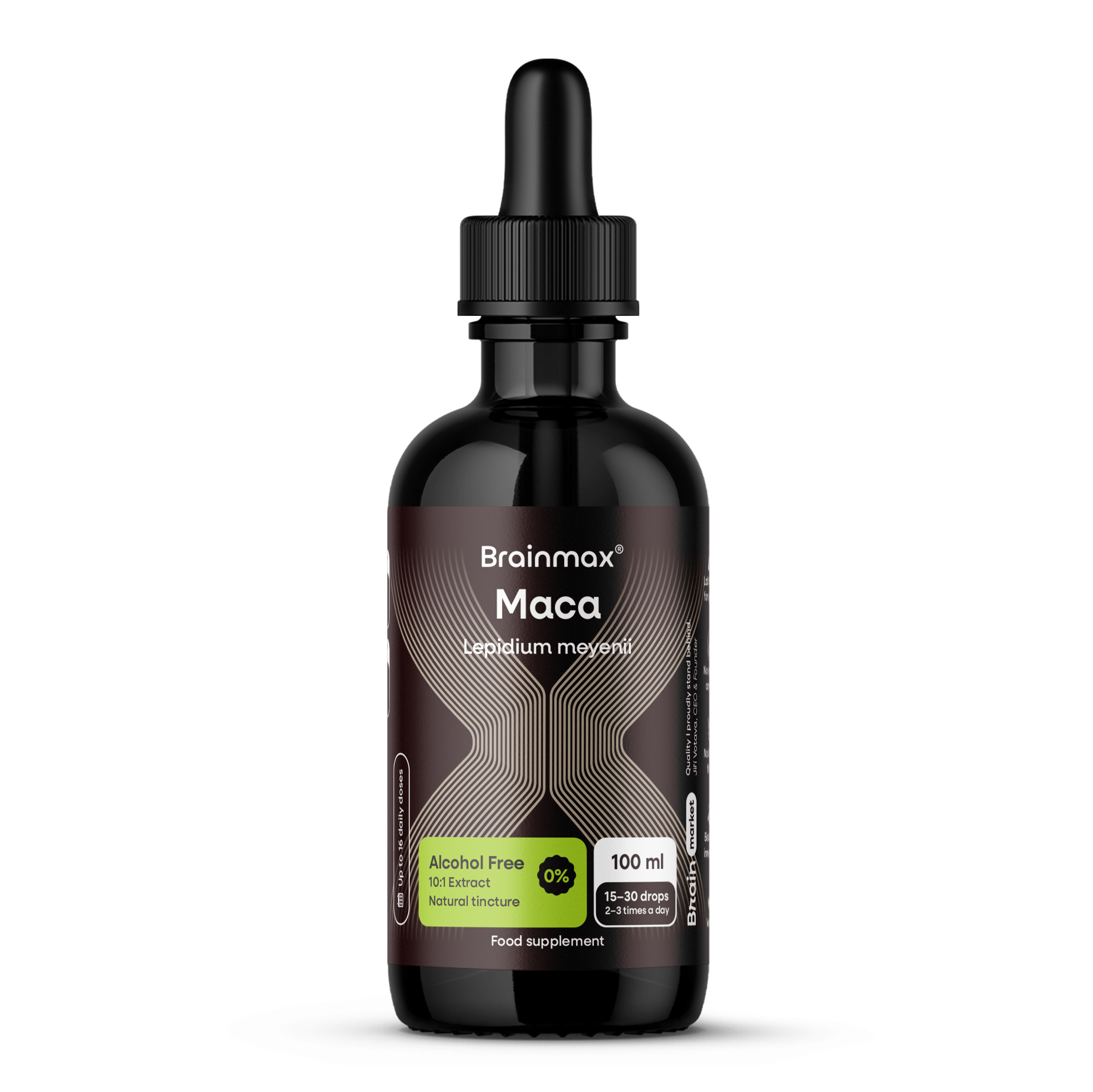 BrainMax Brainmax® Maca Alcohol Free Tincture, 10:1 Extract, 100 ml