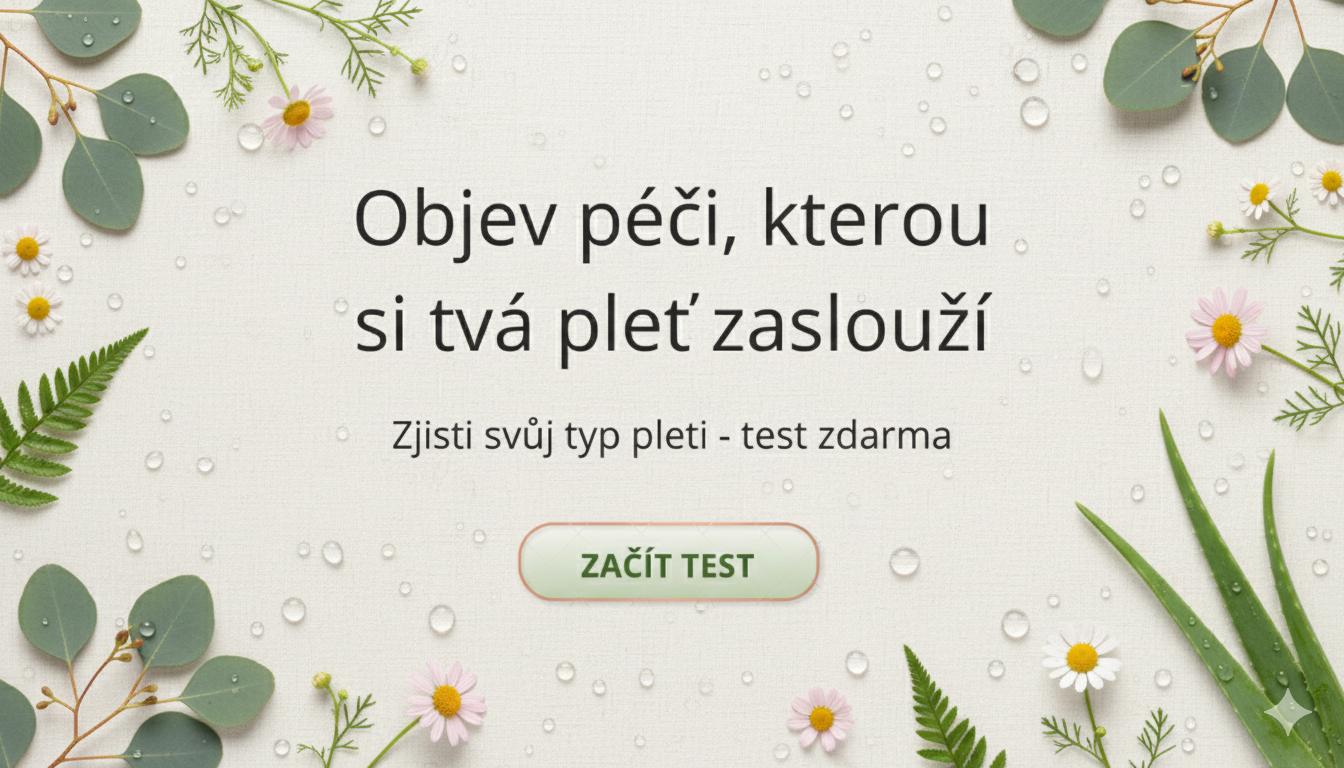 moderní baner na test pleti