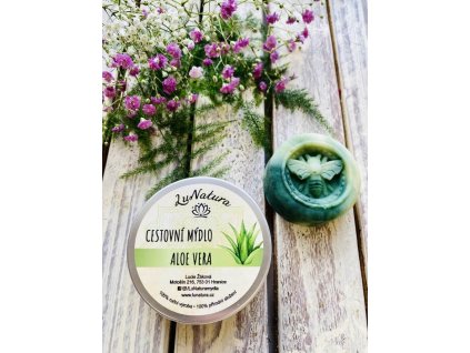 LuNatura cestovní mýdlo v krabičce – Aloe vera
