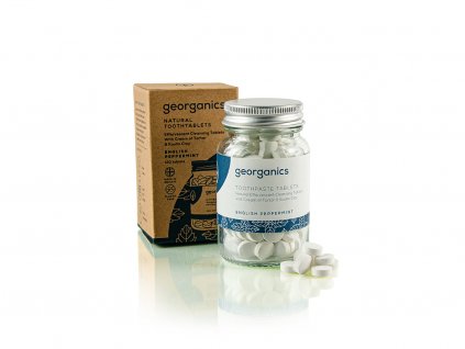 Georganics toothpaste tablets english peppermint