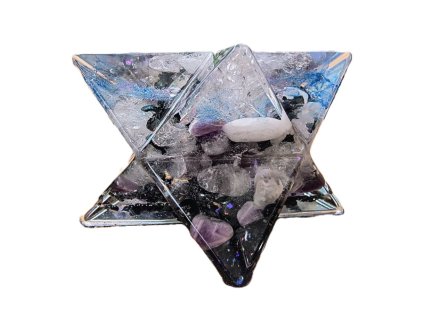 Ochranná Merkaba OrgoArt – ručně vyráběný energetický talisman pro harmonii a ochranu