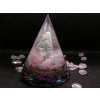 Spirála a kovové prvky v kuželu zajišťují harmonický tok energie. Orgonit Slza ráje je duchovní pomocník pro klid a emocionální stabilitu.