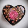 Orgonitové srdce s Růženínem zadní strana