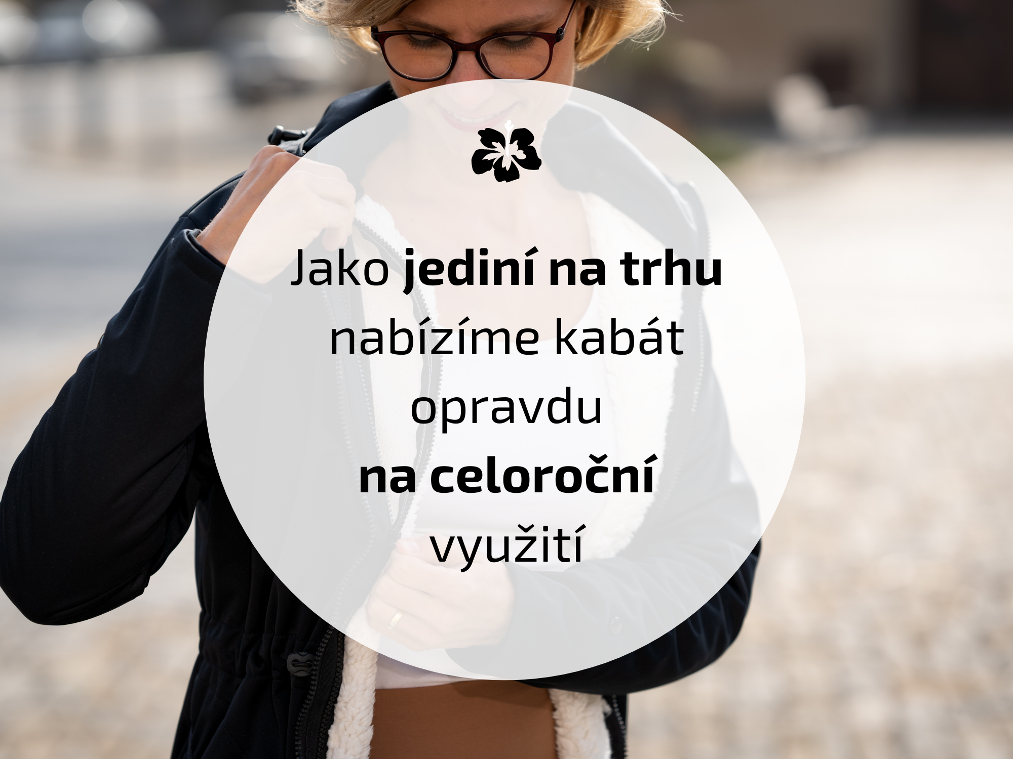 Dámský kabát 3v1 s beránkem
