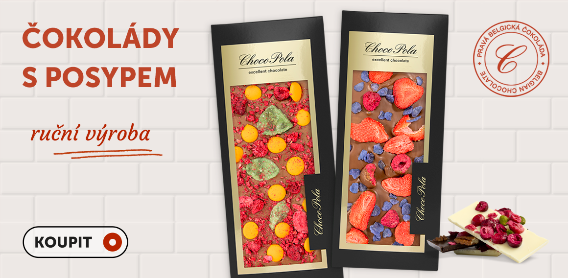 Čokolády s posypem