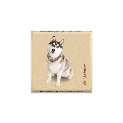 Sibiřský husky, mléčná čokoláda 85 g