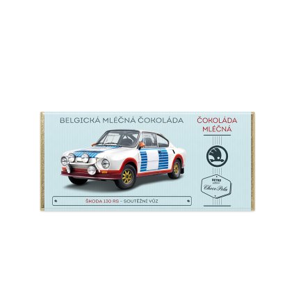 558 skoda 130 rs soutezni vuz mlecna cokolada 100 g