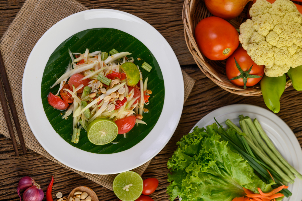 Som Tum - thajský salát ze zelené papáji - recept